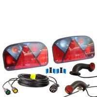 Kit: luces de posición traseras Aspöck Multipoint II, luces de posición  Superpoint II con arnés de 7 m y 13 pines y enganches rápidos - UNITRAILER