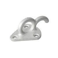 Gancho lateral metálico ProPlus 342157 con ojal para asegurar lonas y correas de remolque.