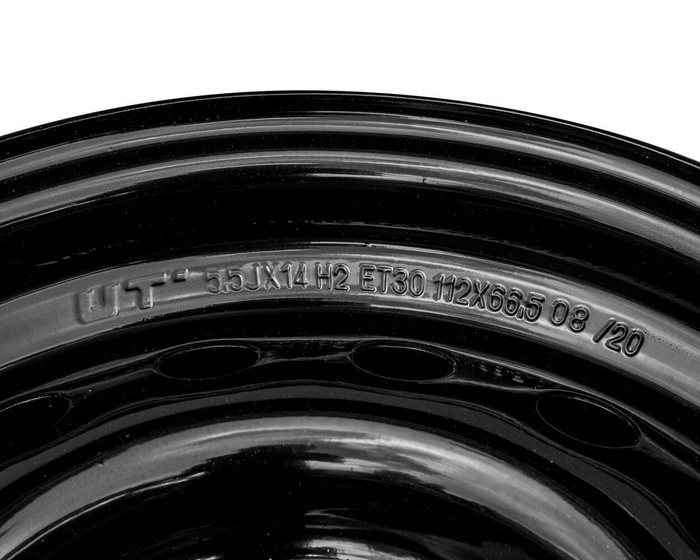 Llanta de acero para remolque UNITRAILER negro 5.5Jx14"H2 5x112 ET:30