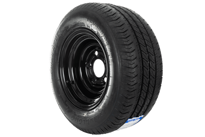 Rueda reforzada para remolque LINGLONG TIRE 195/55 R10C 98/96N UNITRAILER RIM negro 6Jx10"H2 5x112 ET:-4