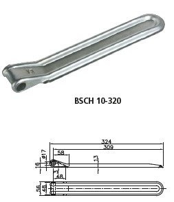Bisagra lateral con tirador WINTERHOFF BSCH 10-320+BSCHG 10-17-A montaje lateral completo para remolque