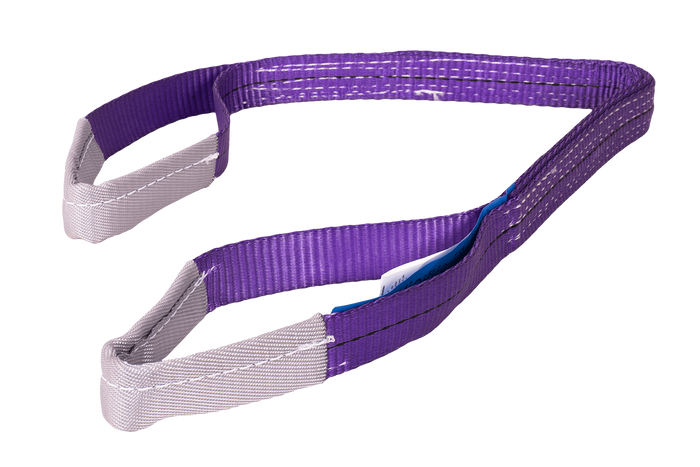 Eslinga de cinturón de elevación HEFFA de 1 m/30 mm/1 t con presillas