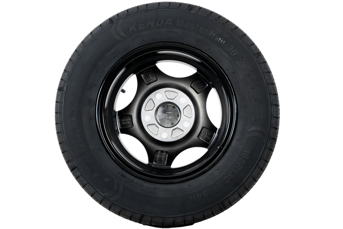 Rueda reforzada para remolque KENDA TIRE 165/80 R13C 96/94N ALU RIM STARCO pulido 5Jx13"H2 5x112 ET:30