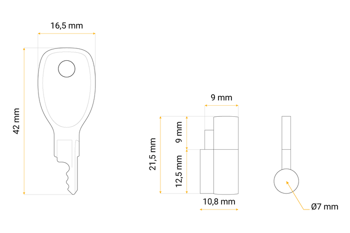 Inserto de bloqueo para cabezal de enganche Unitrailer.