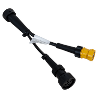 Adaptador de bayoneta ASPOCK de 5 pines con ramal para luz antiniebla y luz de marcha atrás de 0,1 m