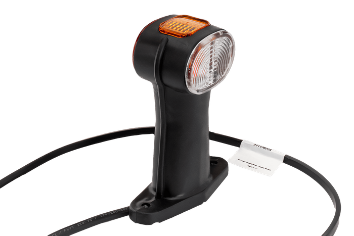 Juego de dos lámparas de señalización universales ASPÖCK SUPERPOINT II sobre brazo de goma