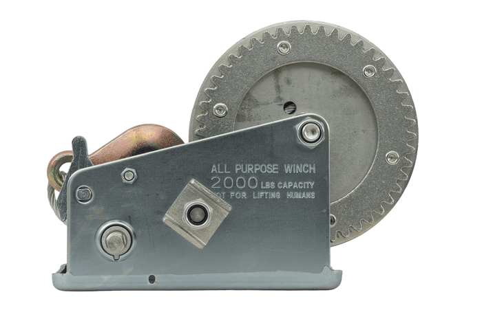 Cabrestante manual KNOTT 6X0017.008 para remolque de 900 kg con cable de acero