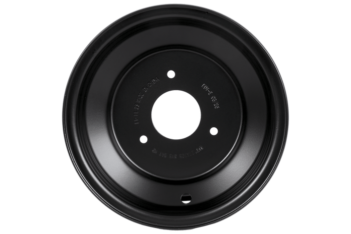 Llanta de acero UNITRAILER negra 5ATx8"H2 3x90 ET:-11.23