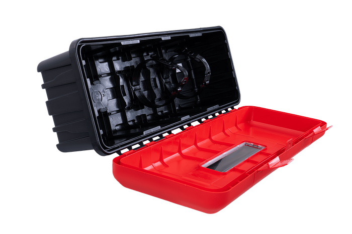 Caja extintor 9/12kg DAKEN 82190 REGON 865x335x240mm rojo