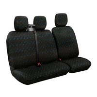 Juego de fundas para asientos de coche LAMPA Dido-2 negro, para autobuses y furgonetas