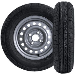 Juego de dos ruedas para remolque KENDA TIRE 155/80 R13 84N KENDA RIM 4Jx13"H2 4x100 ET:30