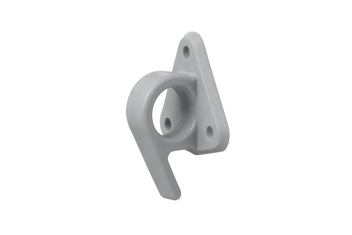 Gancho lateral de plástico ProPlus 342157V01 con ojal para asegurar lonas y correas de remolque.