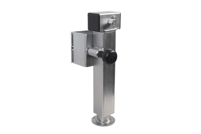 Soporte de manivela extensible UNITRAILER JL2 para remolque de plataforma plana de 1300 kg, 410-645 mm