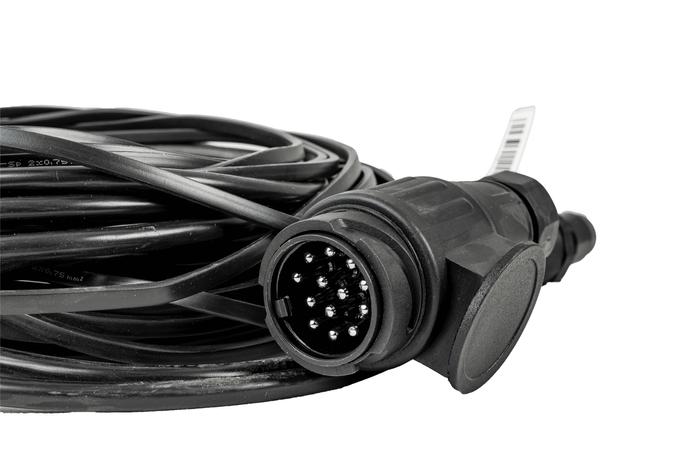 Arnés de remolque de instalación eléctrica MANTES 8m ENCHUFE DE 13 PINES BAYONETA 2x 8 PINES