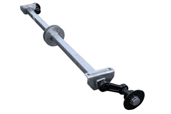 KNOTT VG7-L eje sin freno para remolque 750kg 1607mm 2027mm 4x100