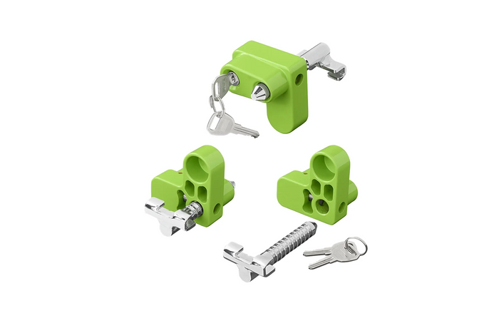 Protección antirrobo para soportes extensibles ProPlus 360150. Cerradura para soporte de esquina.