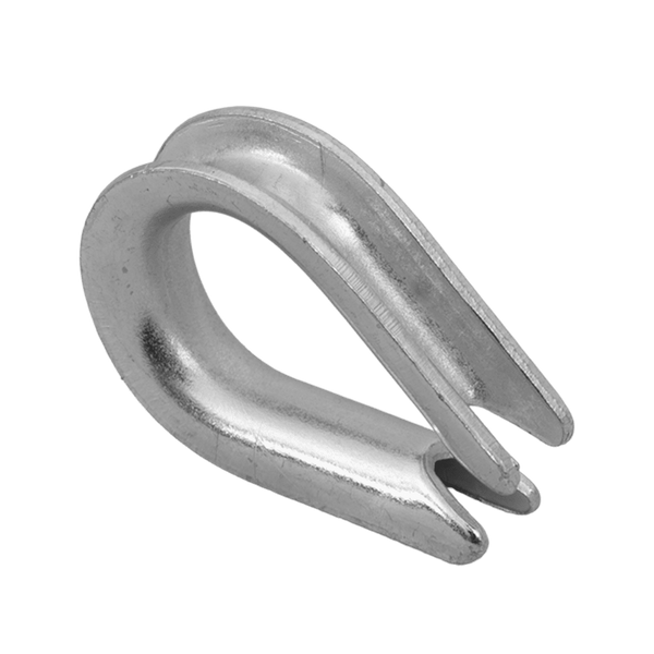 Guardacabos de cuerda DROMET KU.6, con amarre de acero, 6 mm