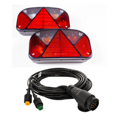 Luces traseras ASPÖCK + arnés MANTES 7m 13 PINES