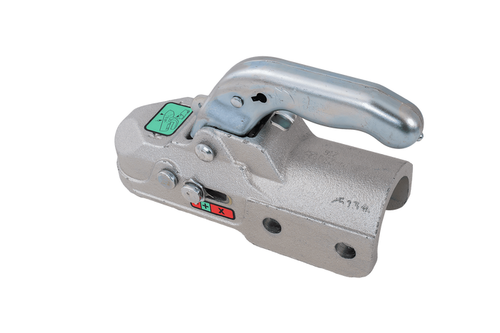 Enganche de bola KNOTT K35-C para remolque de 3500 kg con barra de tiro de tubo de 60 mm, hierro fundido