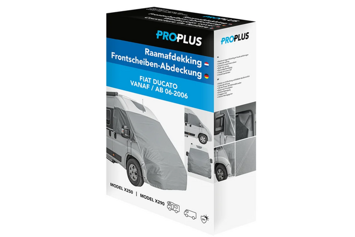 Alfombrilla térmica ProPlus 610682 para ventanas, escudo térmico para Fiat Ducato