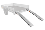 Rampas plegables UNITRAILER ALR004 de acero para remolques, 170 cm, 454 kg, juego de 2