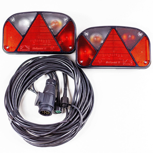 Conjunto: pilotos traseros Aspöck Multipoint IIcon arnés 7 m 13-PIN