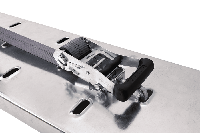 Juego de cuatro correas de transporte para remolque HEFFA CARLINE 130, correas de sujeción de ruedas de 5 m/50 mm/5 t VDI 2700