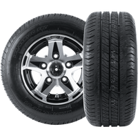 Juego de dos ruedas reforzadas para remolque LINGLONG TIRE 195/55 R10C 98/96N ALU UNITRAILER RIM 6Jx10" 5x112 ET:-4