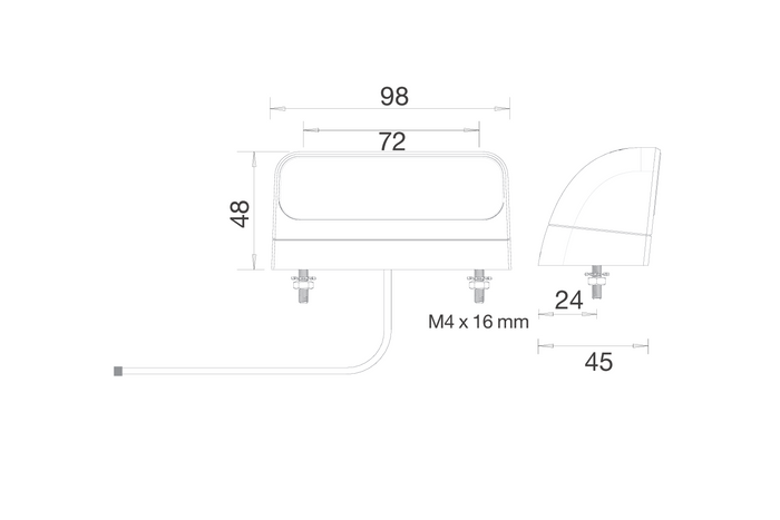 Luz de matrícula LED ASPÖCK REGPOINT II