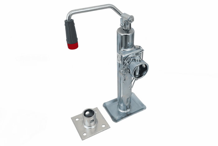 Soporte completo para manivela S.170033 + adaptador S.29317 SIMOL para remolque de 1300 kg