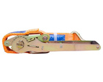Cinta transportadora UNITRAILER ERGO de 6 m/50 mm/5 t de color naranja con tensor.