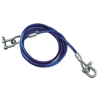 Cuerda de remolque de acero de 3,5 metros / 5 toneladas de grilletes