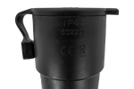 Conector hembra MANTES de 3 pines, de goma, con tapa, 16 A, 250 V