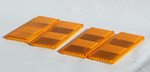 Conjunto: Cuatro reflectantes de color naranja para remolques 