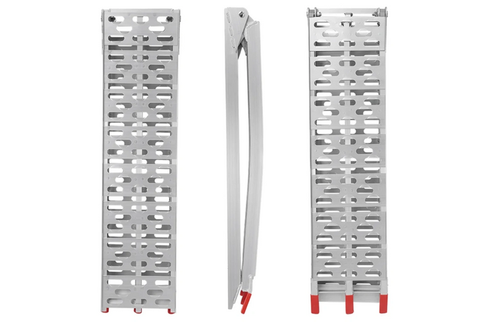 Rampas plegables de aluminio ProPlus 390096 para remolques, 220 cm, 680 kg, juego de 2