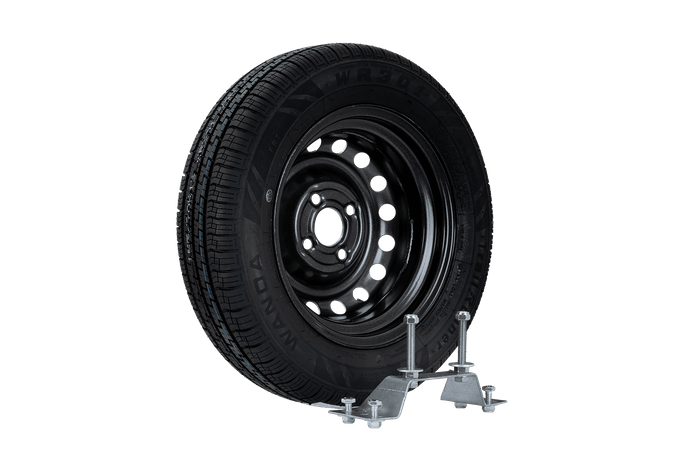 Rueda de repuesto para remolque con soporte TIRE WANDA 155/70 R13 79N RIM TRAILER TOP 4Jx13"H2 4x100 ET:30
