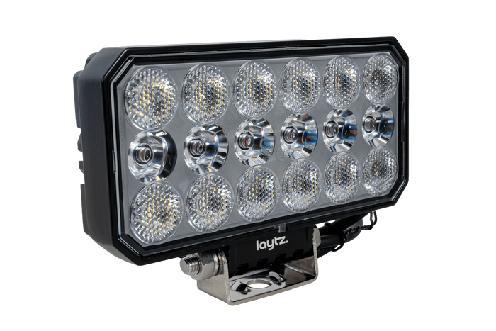 Reflector de lámpara de trabajo LED LAYTZ LY7304, 66 LED, 5800 lm, rectangular.