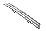 Rampa plegable UNITRAILER ALR002 de aluminio para remolque de 221 cm y 340 kg con correa.
