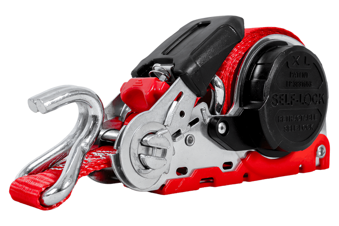 Cinta transportadora retráctil automática FASY de 5 m/25 mm/0,35 t roja