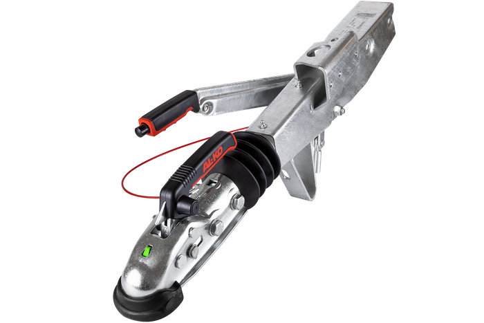 Dispositivo de inercia AL-KO 90S/3 con enganche AK161 para remolque de 1000 kg con lanza cuadrada