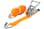 Cinta transportadora UNITRAILER de 4 m/25 mm/1 t de color naranja con tensor