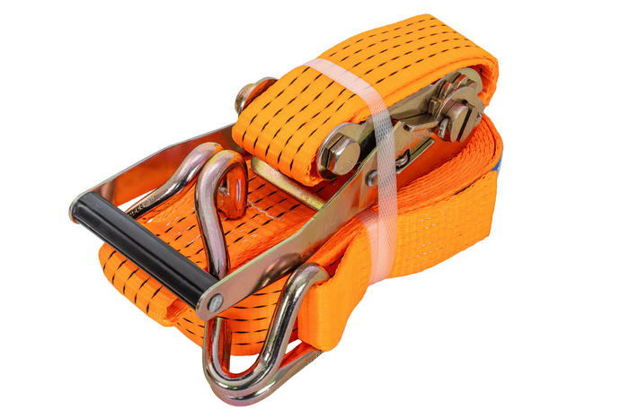 Cinta transportadora UNITRAILER de 8 m/50 mm/5 t de color naranja con tensor