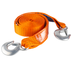 Cuerda de remolque con ganchos HERMON correa de remolque 4,5 m/50 mm/5 t naranja