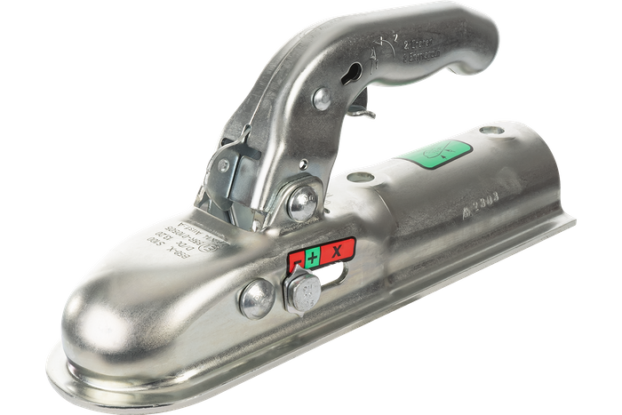 Enganche de bola KNOTT K14-A para remolque de 1400kg con barra de tiro tubular de 50mm