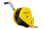 Cabrestante KNOTT 450 KG con cinta carcasa amarilla