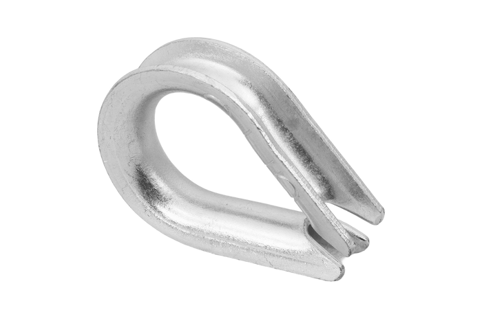 Guardacabos de cuerda DROMET KU.8 de acero con cierre de 8 mm