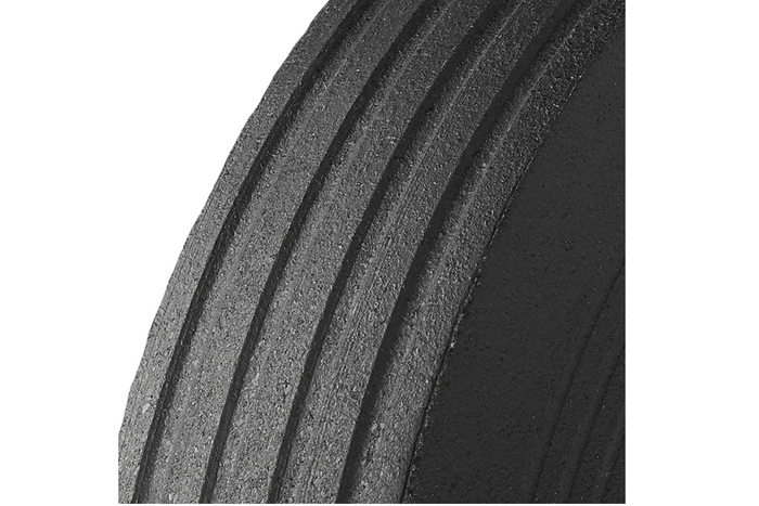 Rueda de repuesto para ProPlus 341540, rueda jockey de caucho macizo de 200x50 mm.