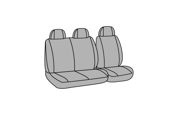 Juego de fundas para asientos de coche LAMPA Dots-1 negro/gris, para autobuses y furgonetas