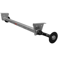 Eje sin freno KNOTT VG7-L para remolque de 750 kg, 1360 mm, 1676 mm, 4x130