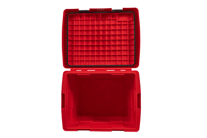 Caja PITBOX DAKEN 86014 para materiales a granel, contenedor para arena y sal de carretera, 655 x 570 x 520 mm, 108,5 l
